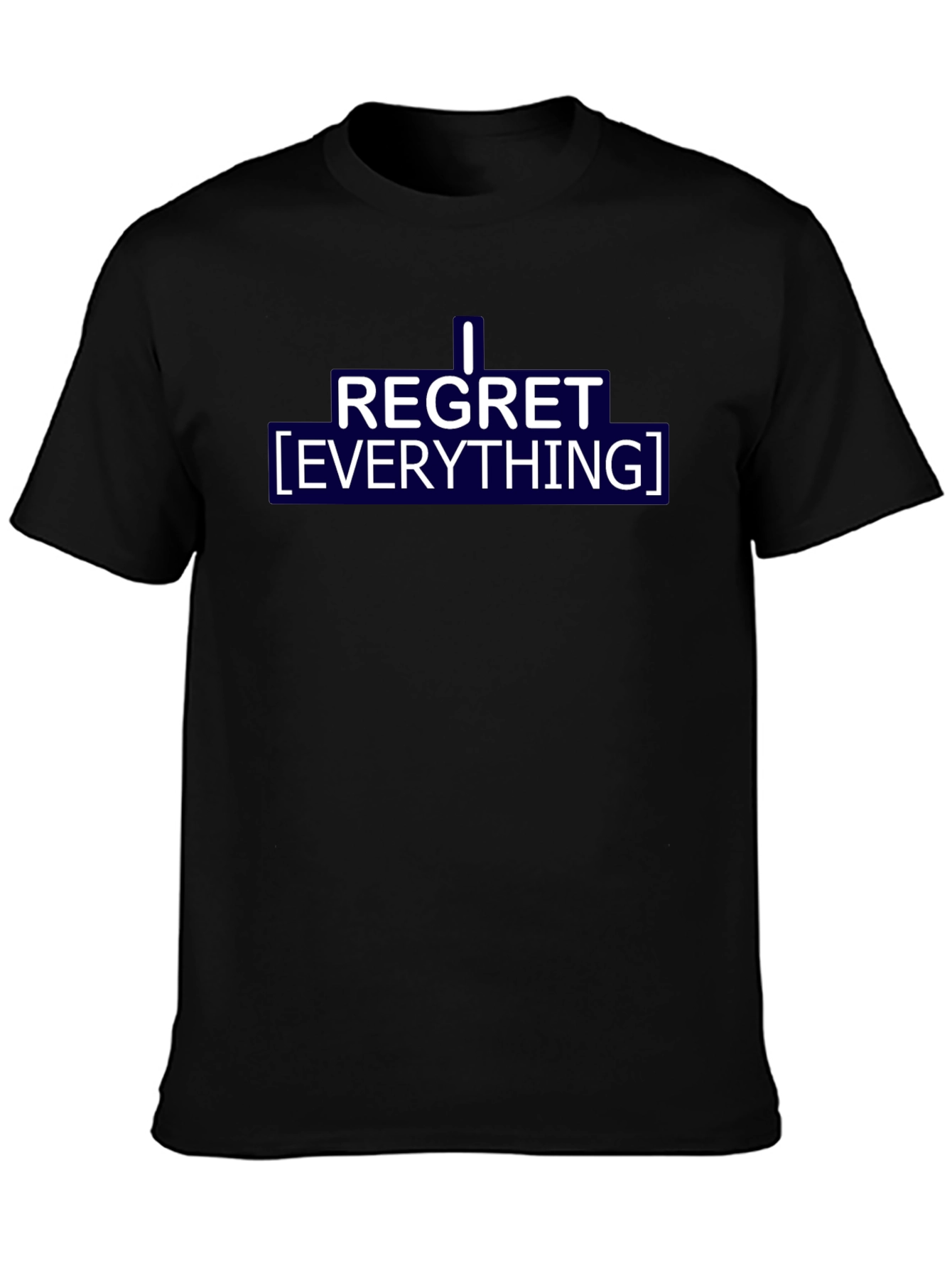 I Regret Everything Graphic Tee - Black