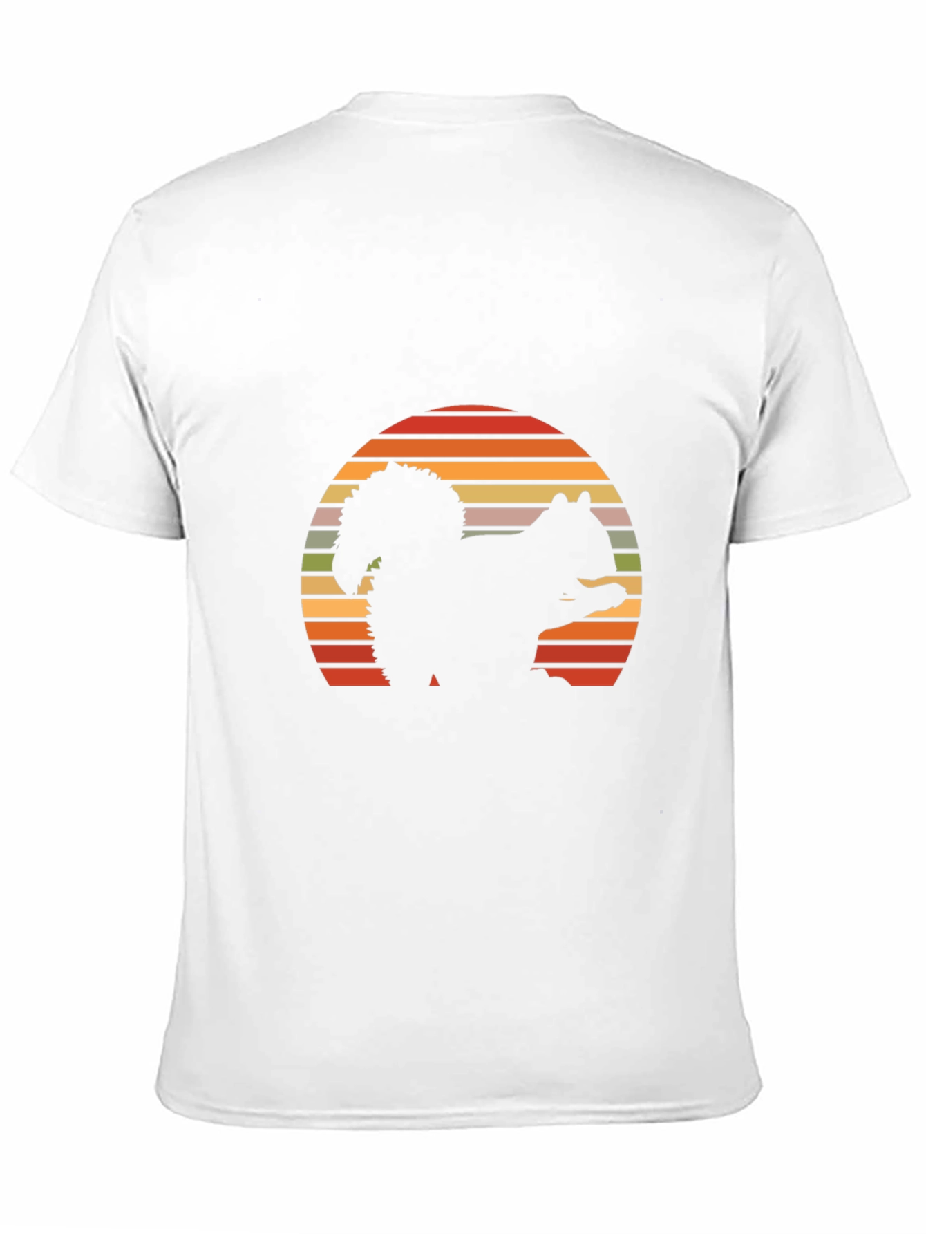 Retro Squirrel Sunset T-Shirt - Nature Lover Tee