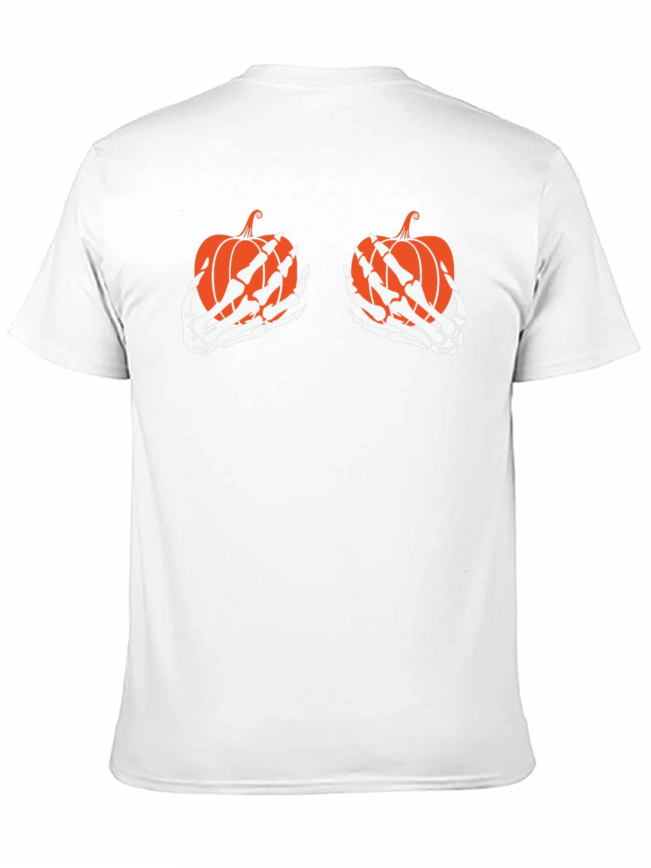 Pumpkin Skeleton Hands Halloween T-Shirt