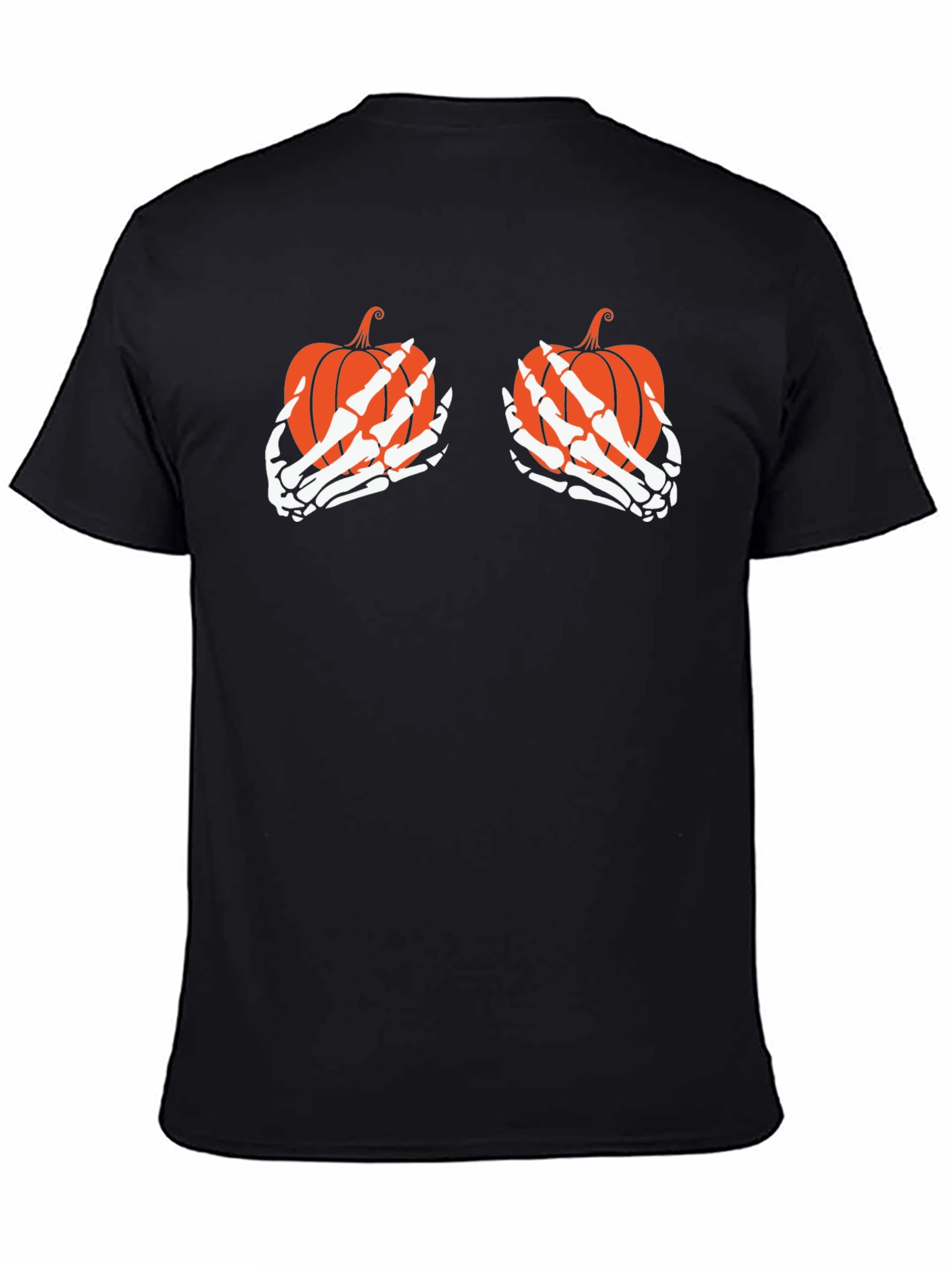 Pumpkin Skeleton Hands Halloween T-Shirt