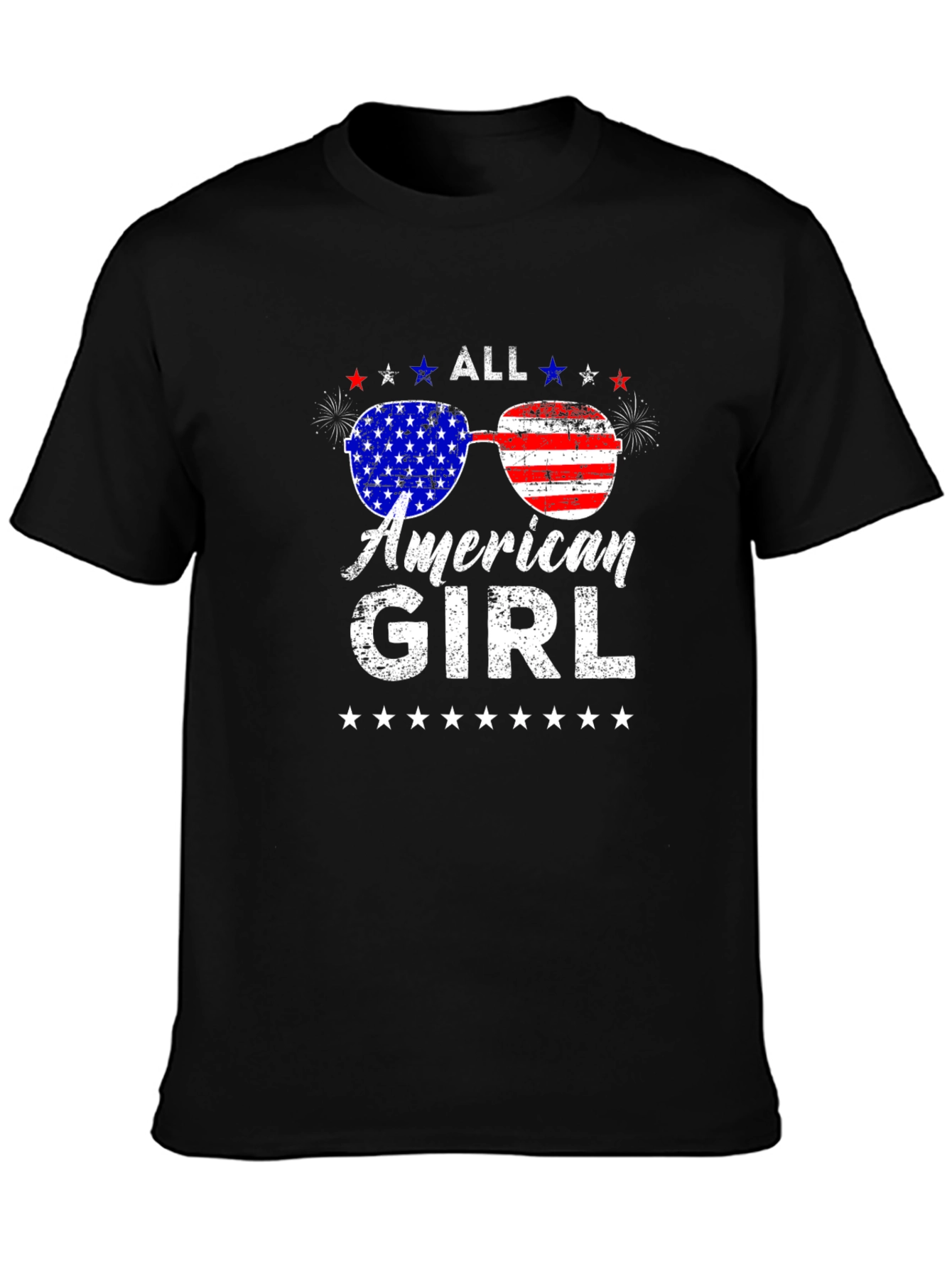 All American Girl Patriotic Graphic Tee