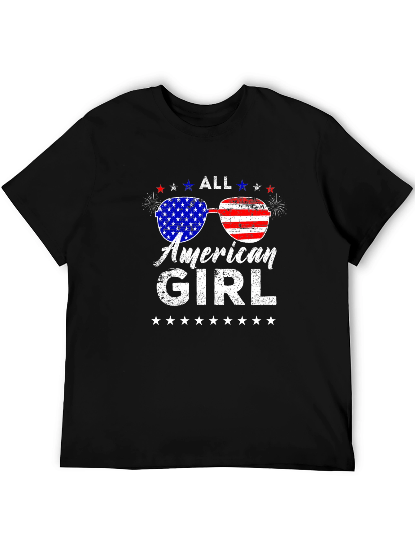 All American Girl Patriotic Graphic Tee