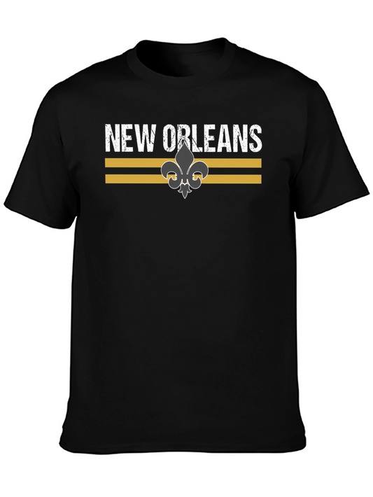 New Orleans Fleur-de-Lis Graphic Tee - Black