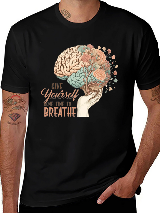 Brain & Bloom Graphic Tee - Mental Wellness Shirt