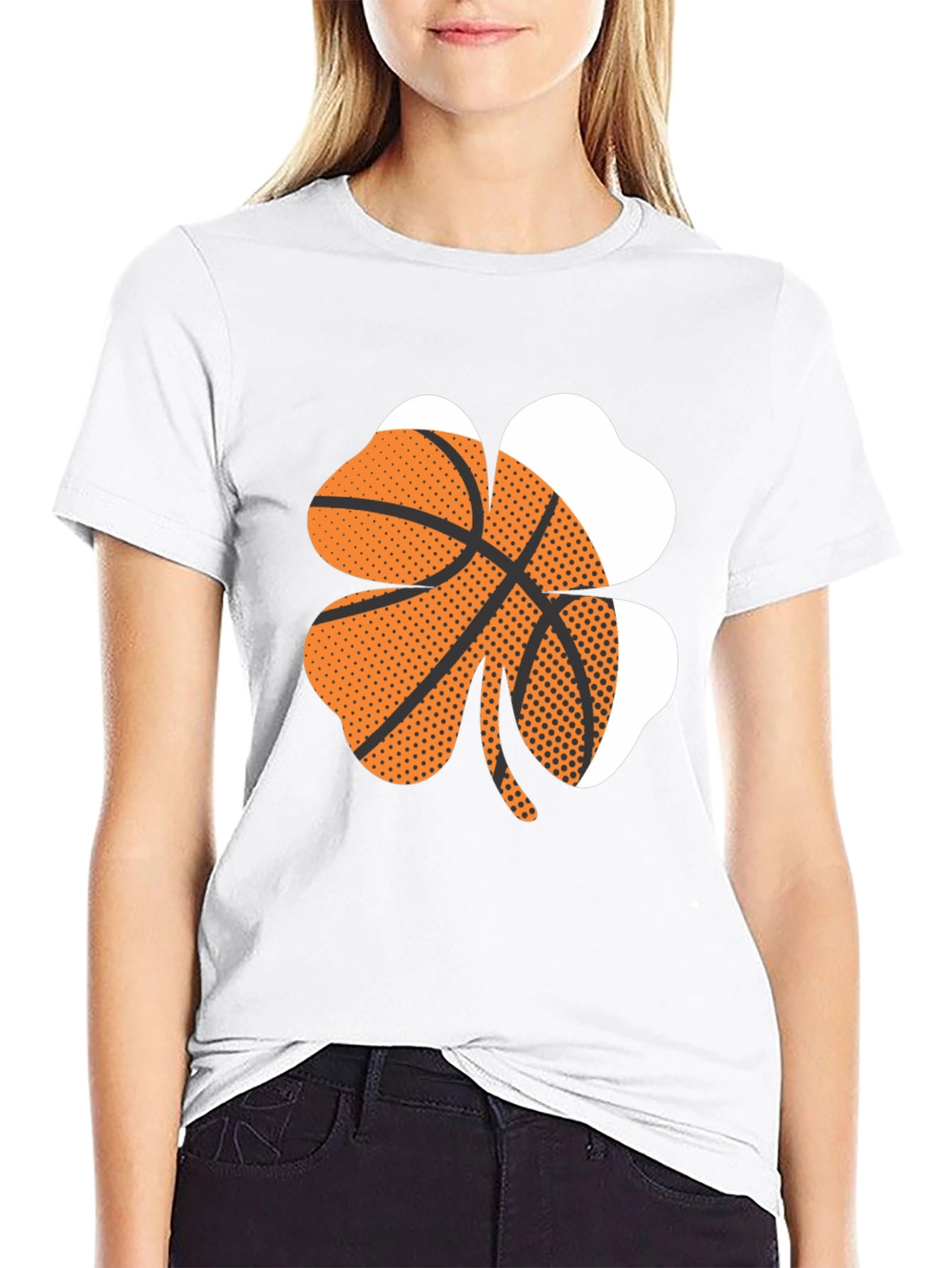 Basketball Shamrock Graphic Tee