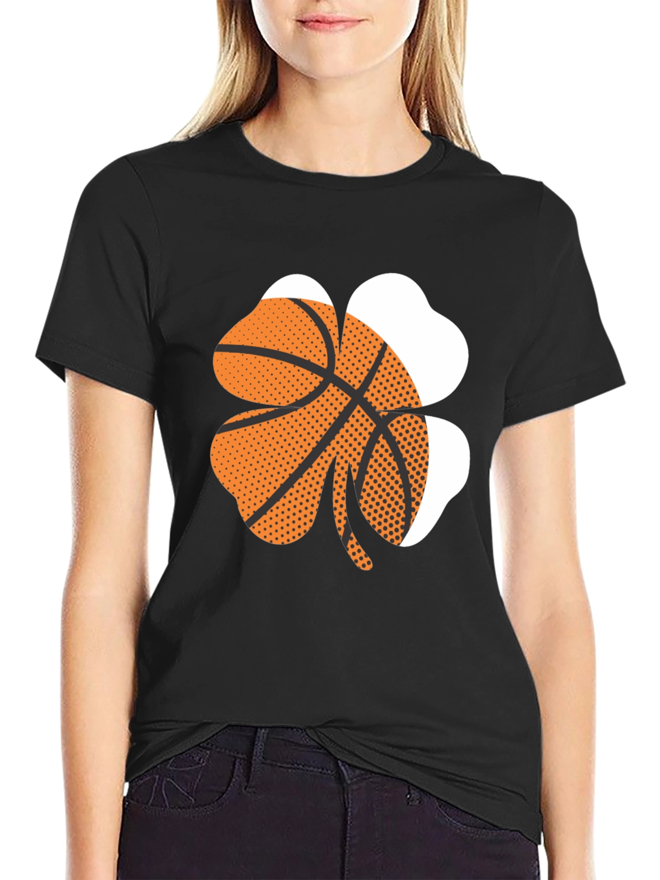 Basketball Shamrock Graphic Tee