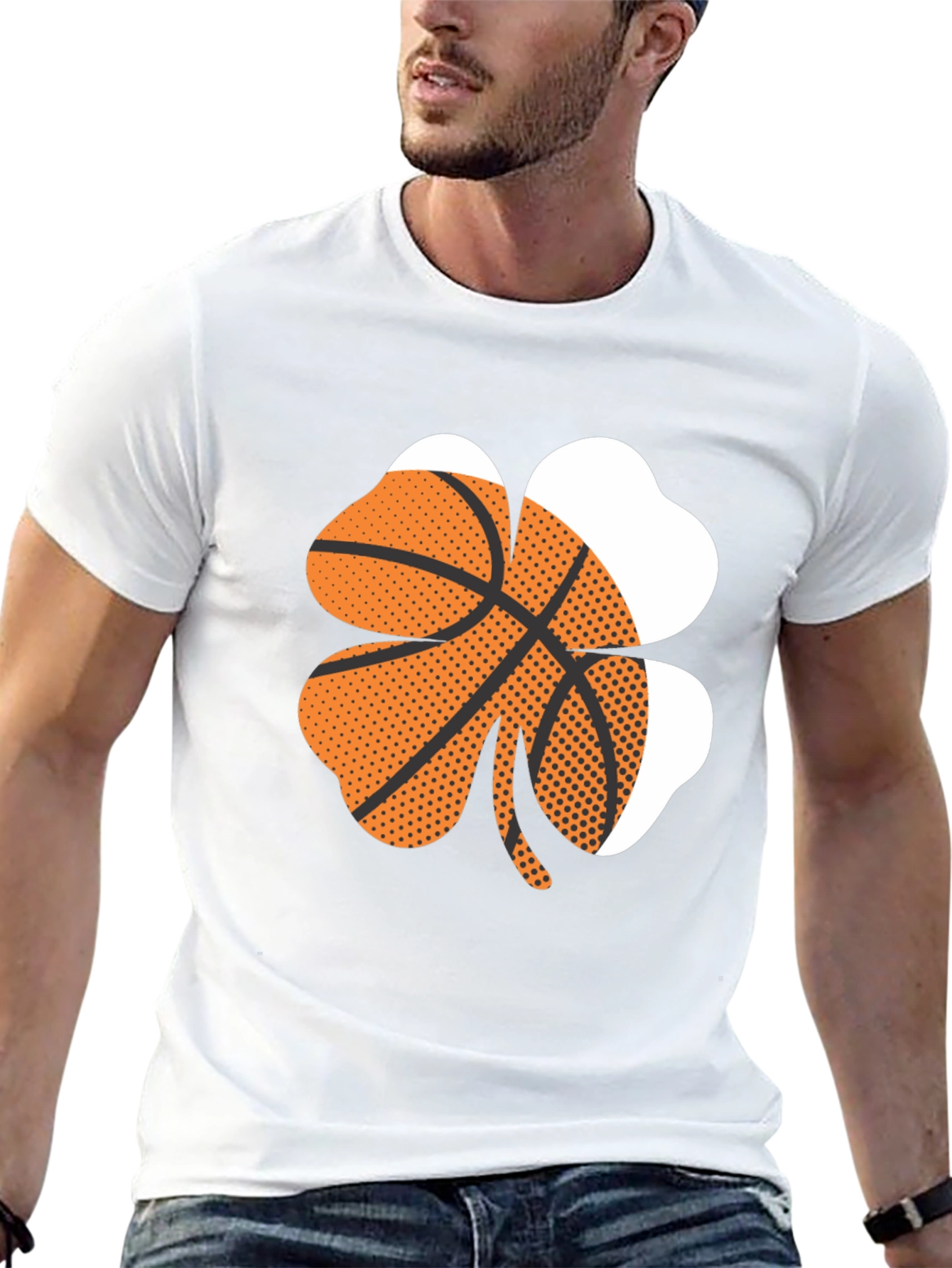 Basketball Shamrock Graphic Tee