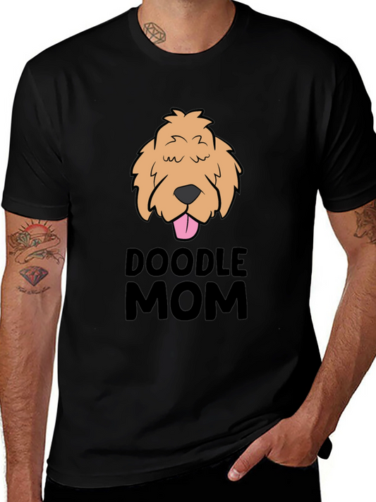 Doodle Mom Graphic Tee - Black