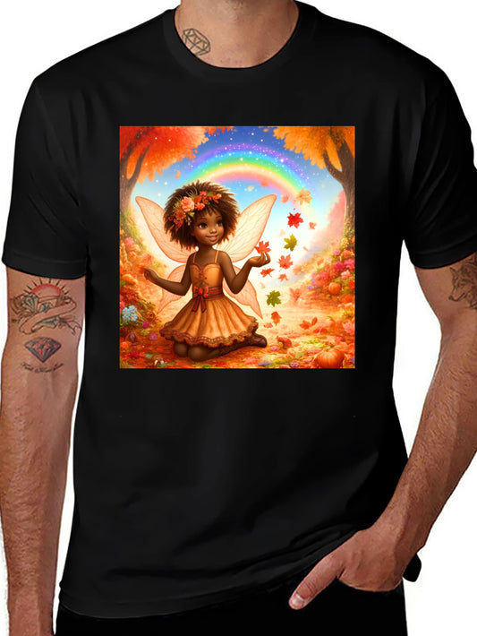 Autumn Fairy T-Shirt - Whimsical Fall Design