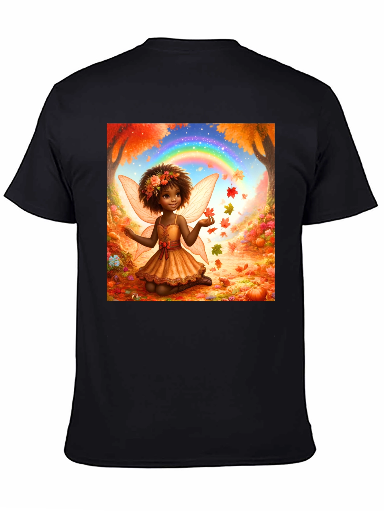 Autumn Fairy T-Shirt - Whimsical Fall Design