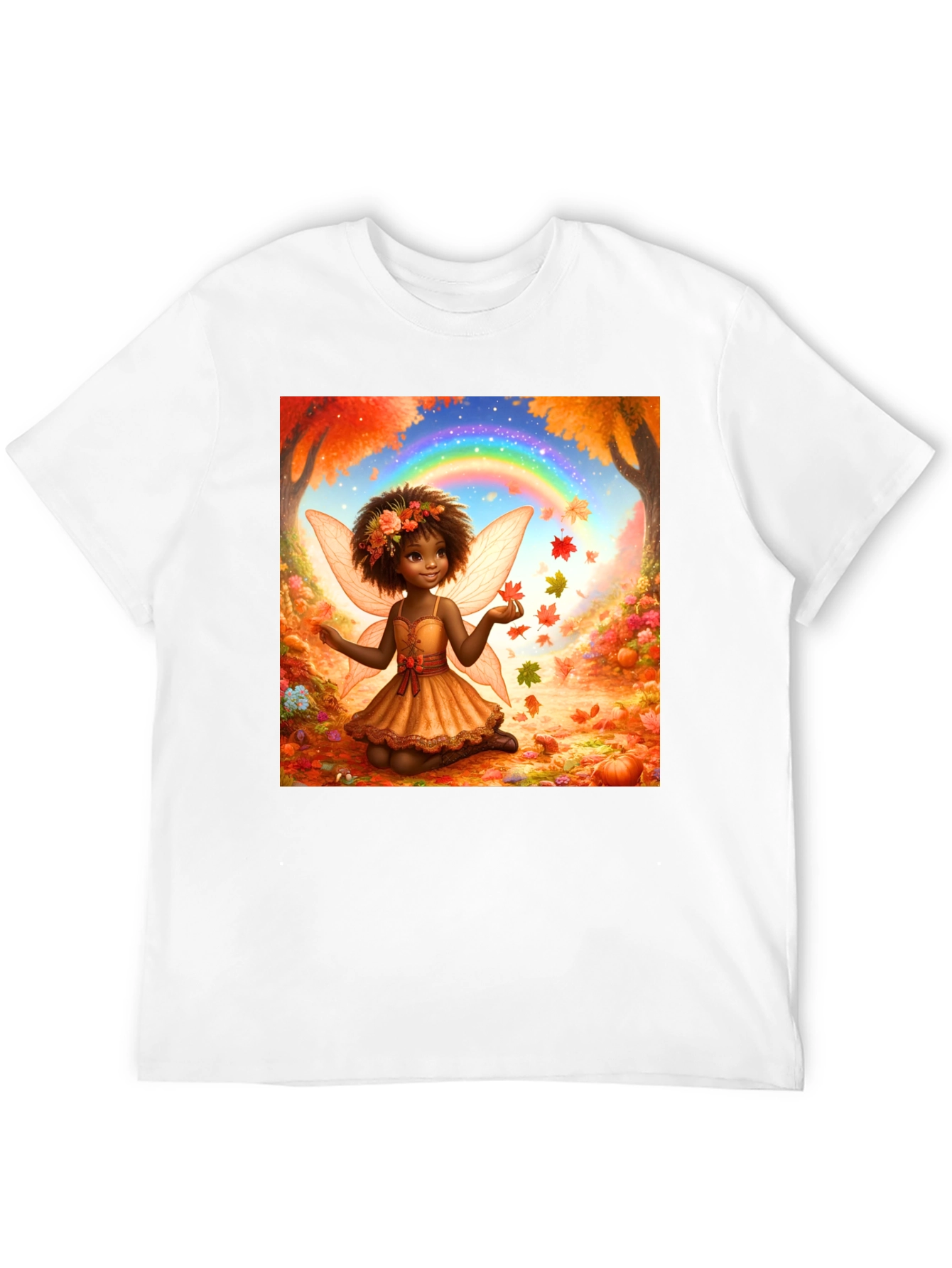 Autumn Fairy T-Shirt - Whimsical Fall Design