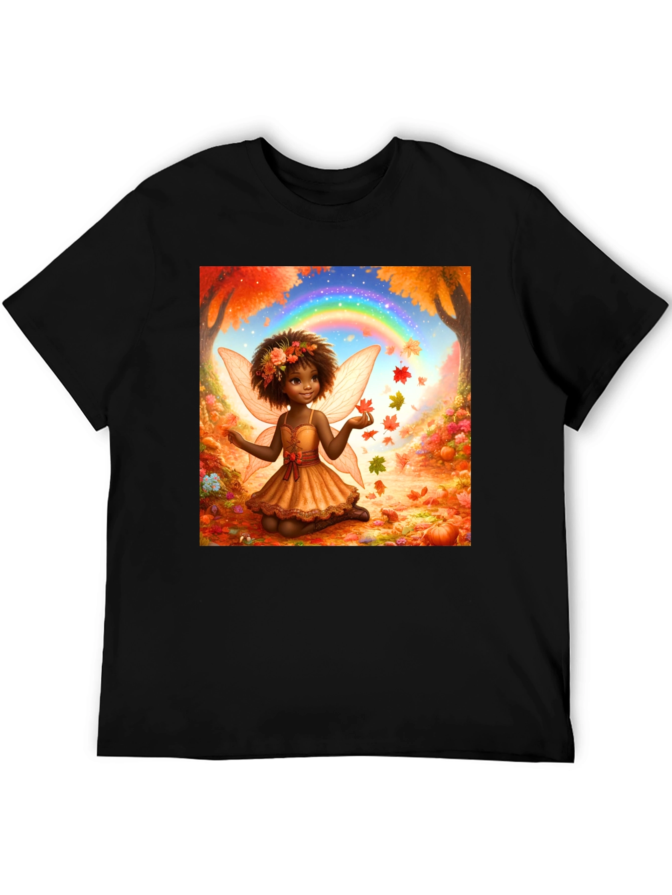 Autumn Fairy T-Shirt - Whimsical Fall Design