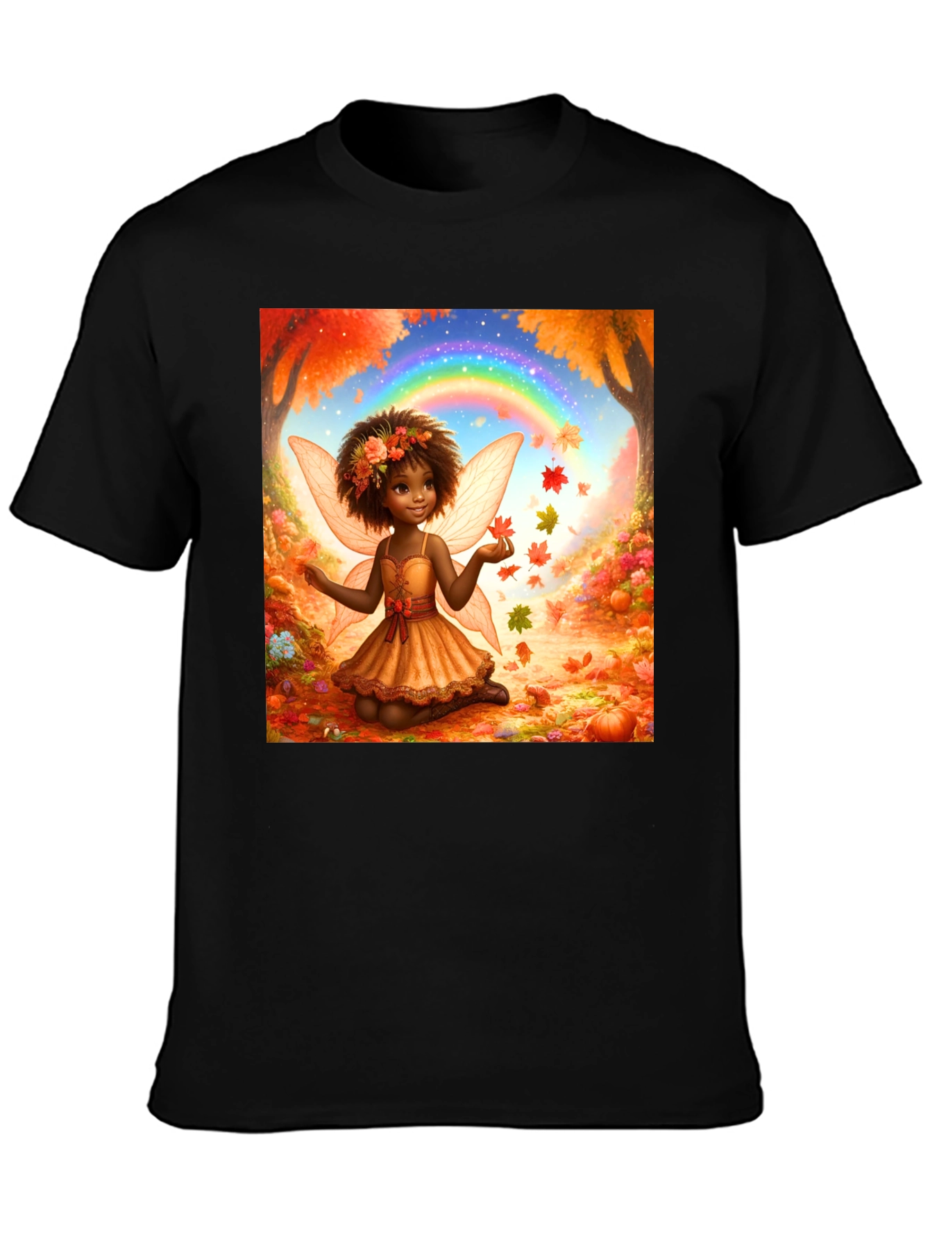 Autumn Fairy T-Shirt - Whimsical Fall Design