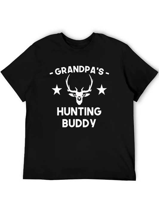 Grandpas Hunting Buddy T-Shirt Deer Graphic
