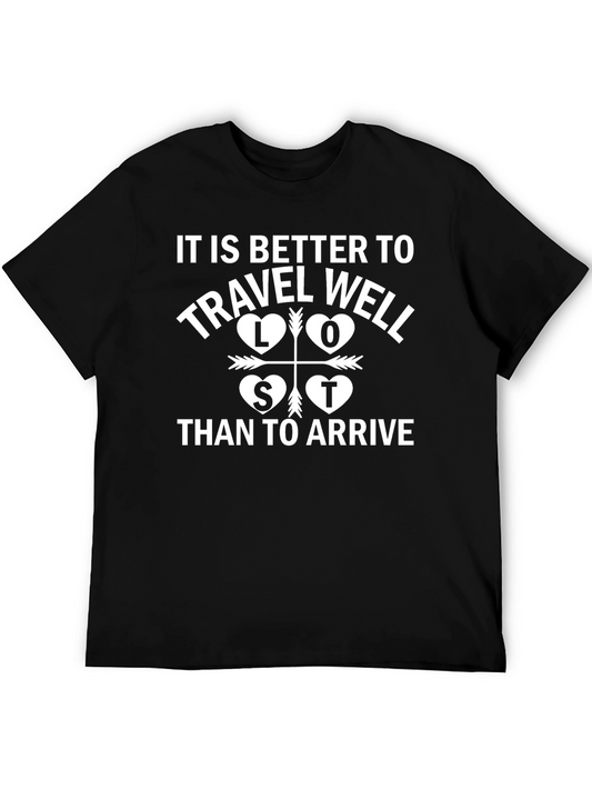 Travel Well Graphic Tee - Black T-Shirt