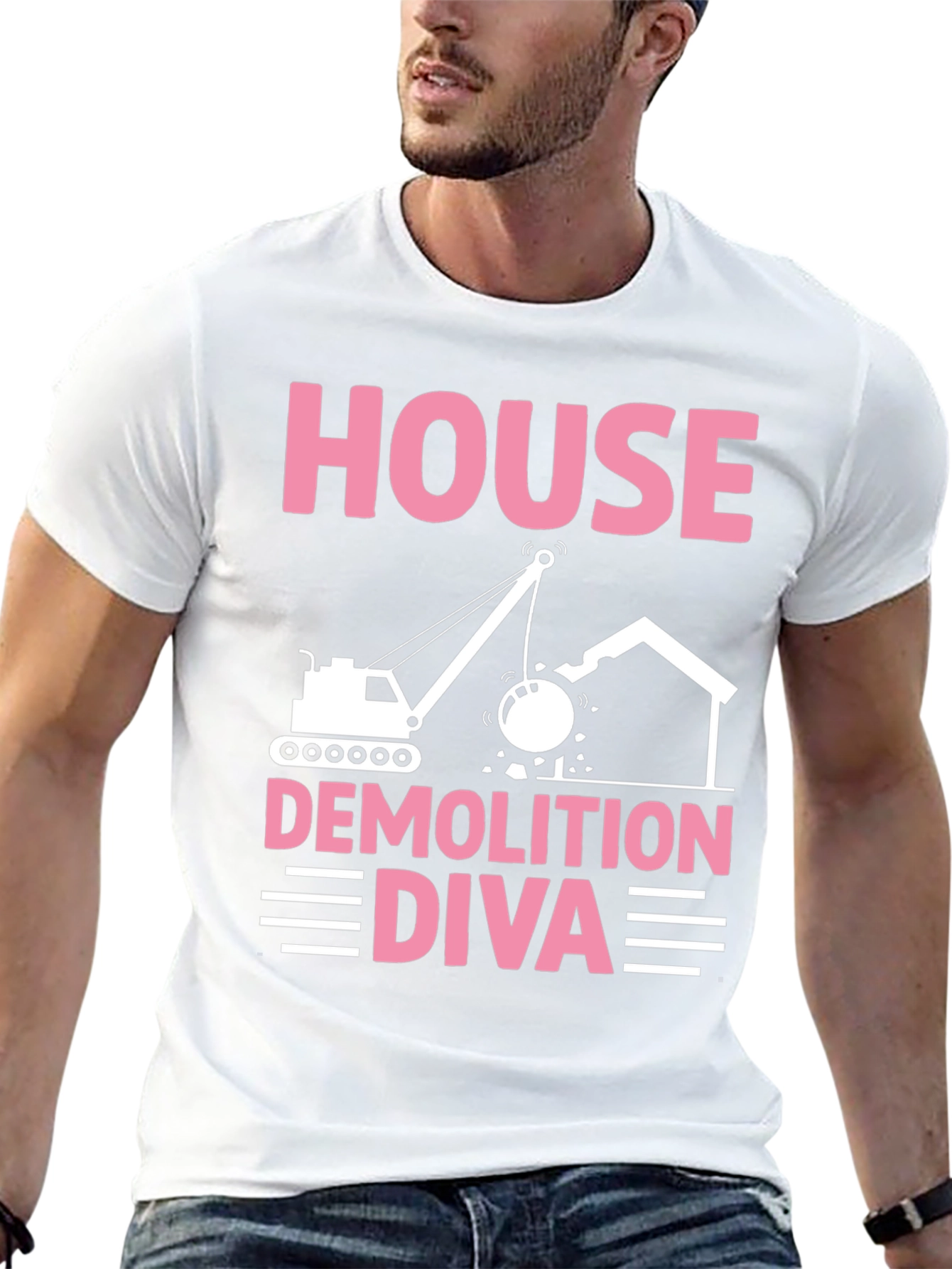 House Demolition Diva T-Shirt - Construction Humor Tee