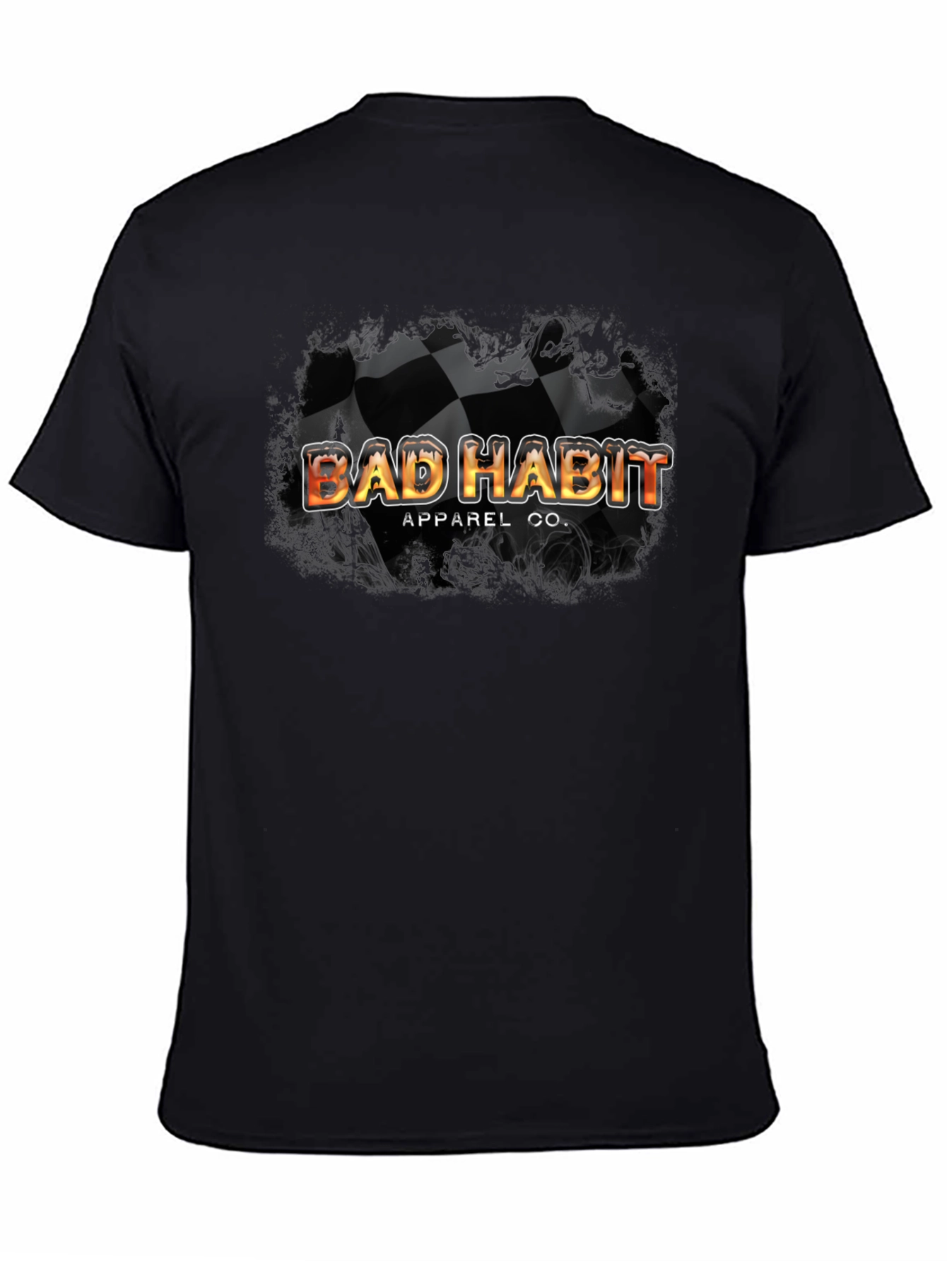 Bad Habit Apparel Black Graphic T-Shirt