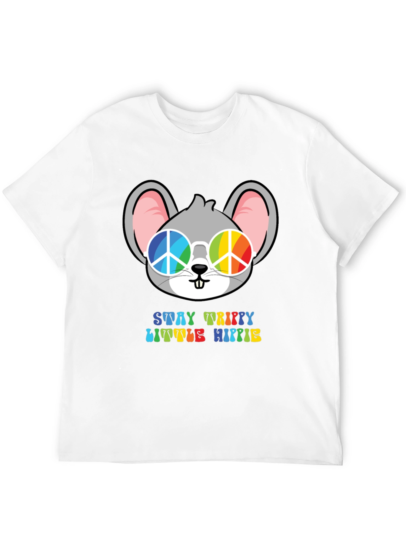 Stay Trippy Little Hippie Mouse T-Shirt