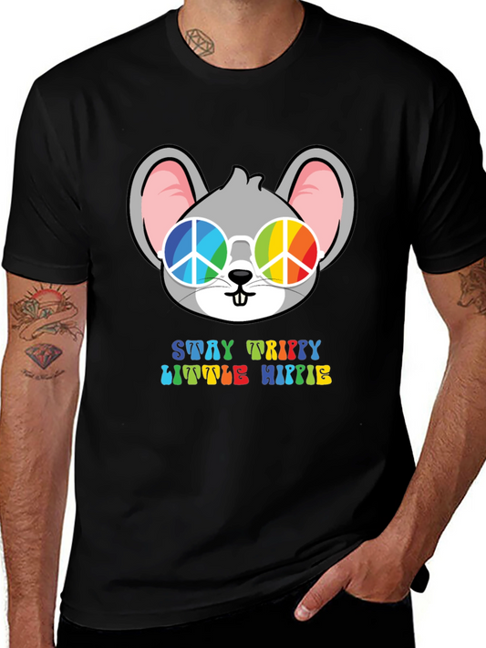 Stay Trippy Little Hippie Mouse T-Shirt