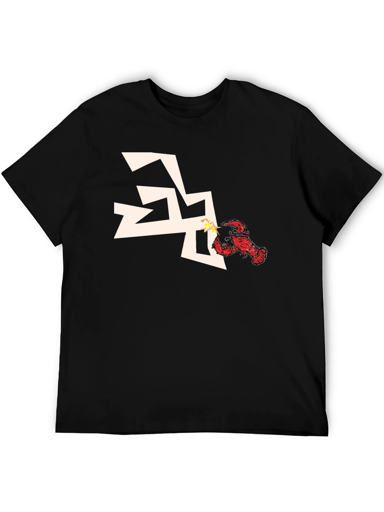 Lobster vs Lightning Bolt Graphic Tee