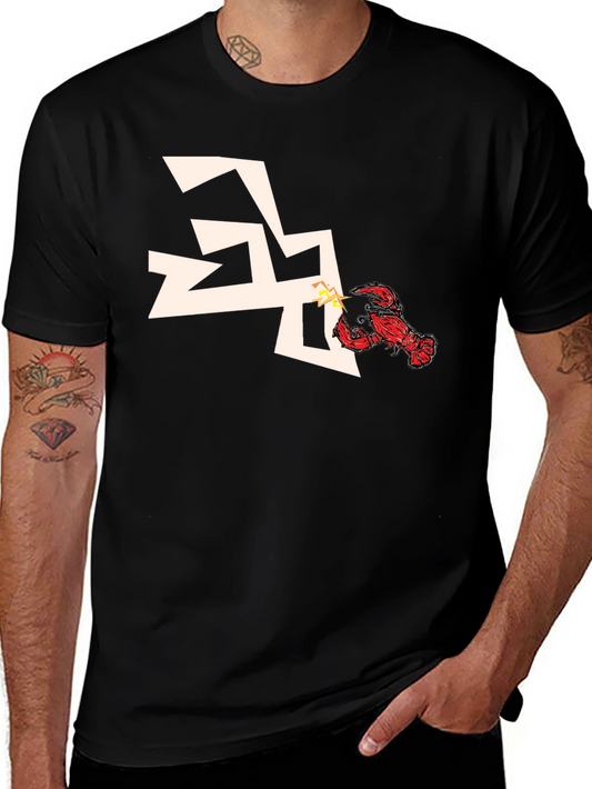 Lobster vs Lightning Bolt Graphic Tee