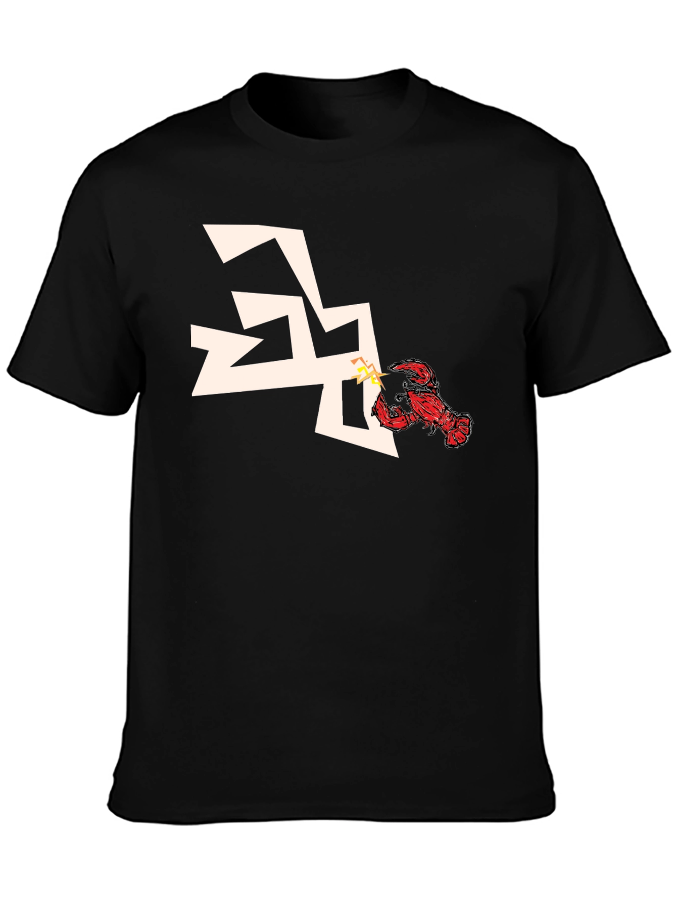 Lobster vs Lightning Bolt Graphic Tee