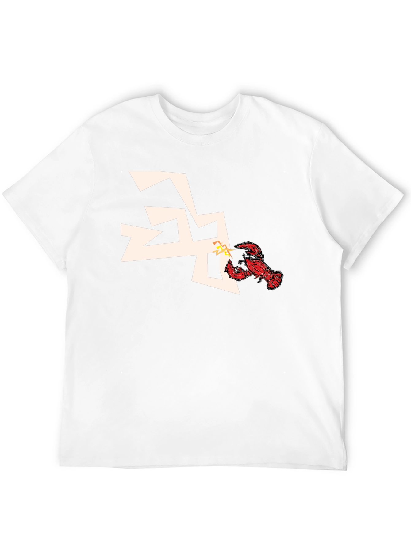 Lobster vs Lightning Bolt Graphic Tee