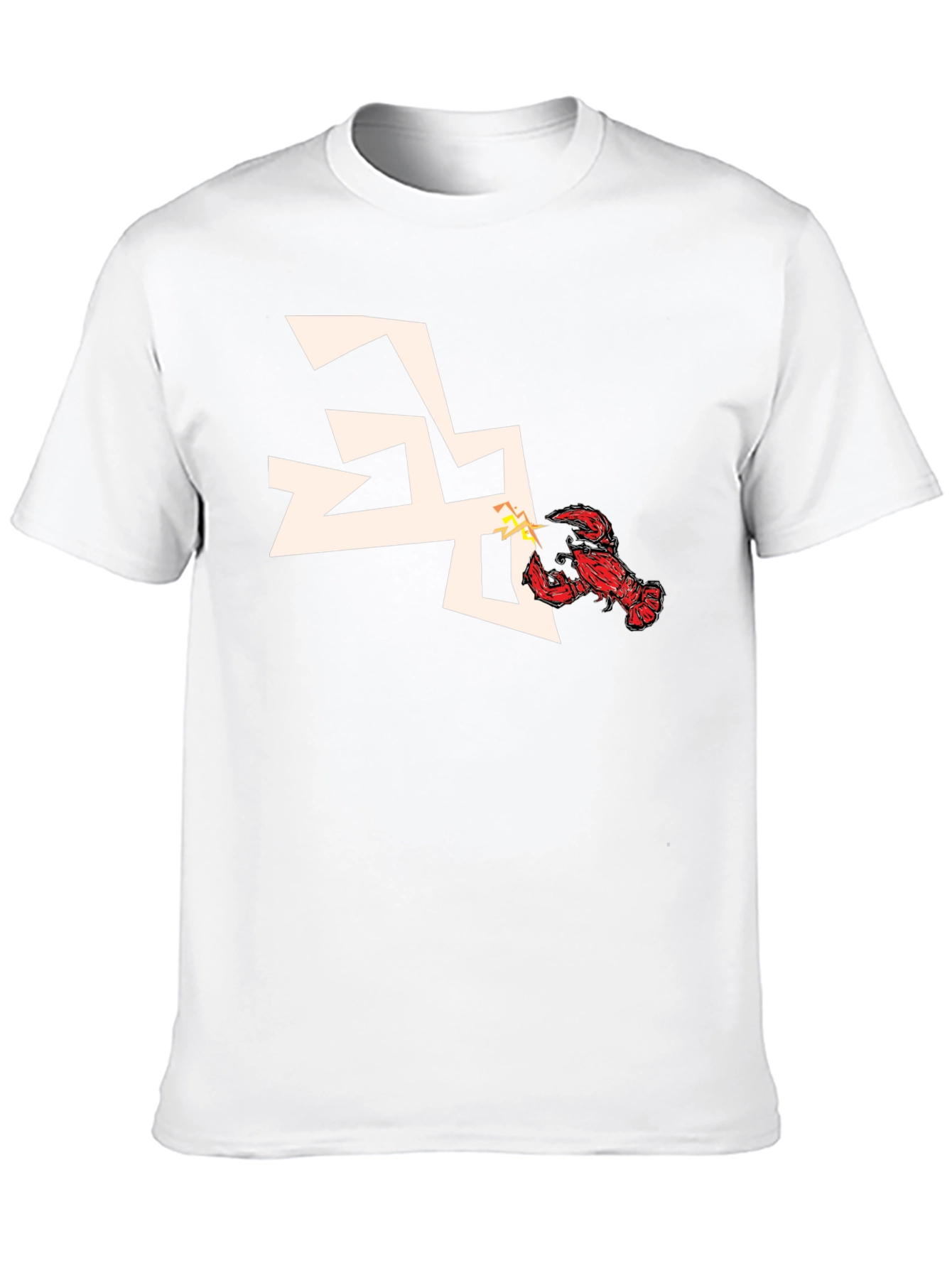 Lobster vs Lightning Bolt Graphic Tee