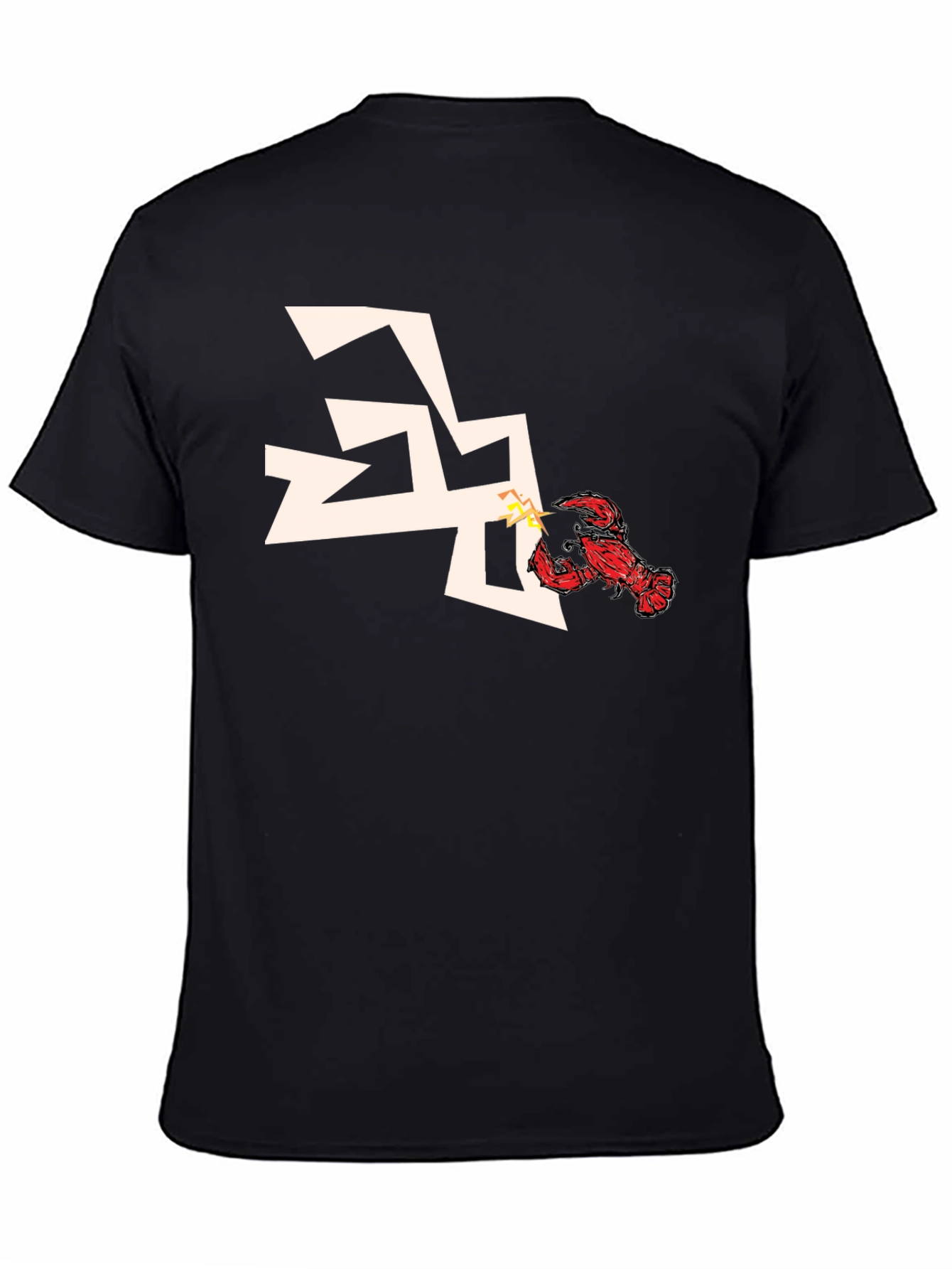 Lobster vs Lightning Bolt Graphic Tee