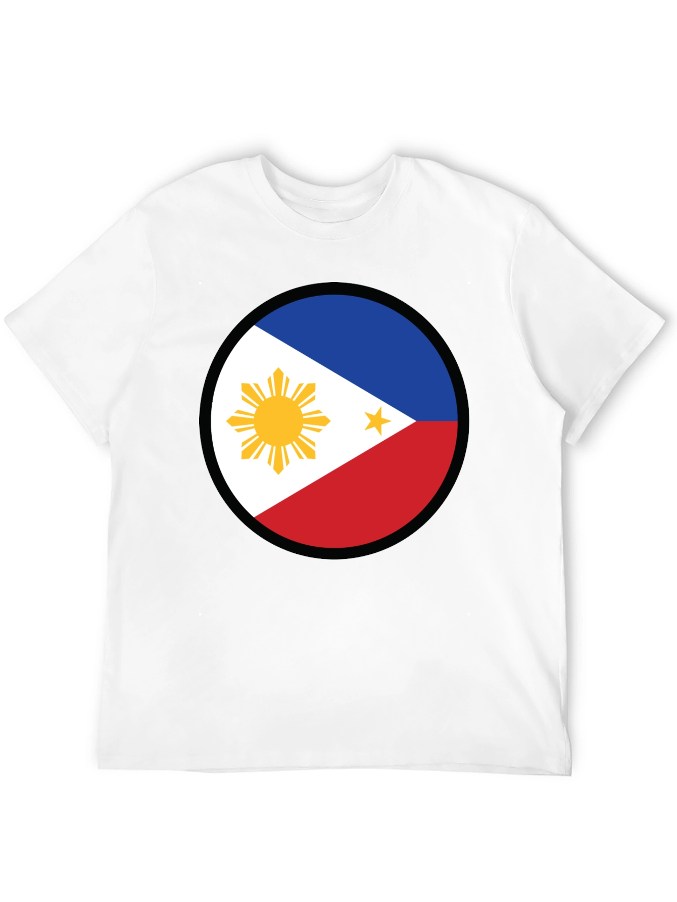 Philippines Flag Circle Graphic T-Shirt - Patriotic Pride