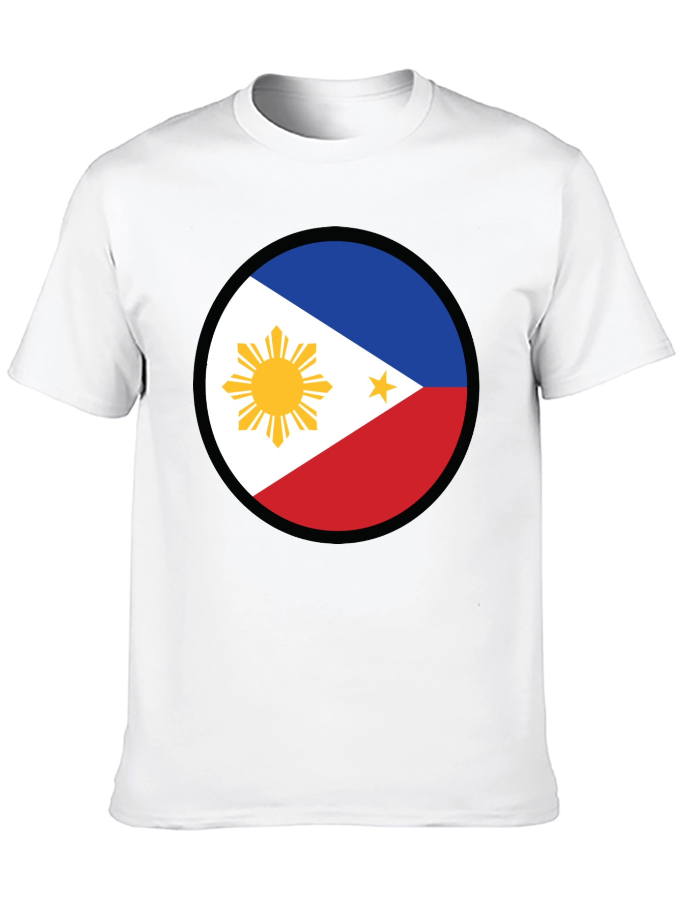 Philippines Flag Circle Graphic T-Shirt - Patriotic Pride