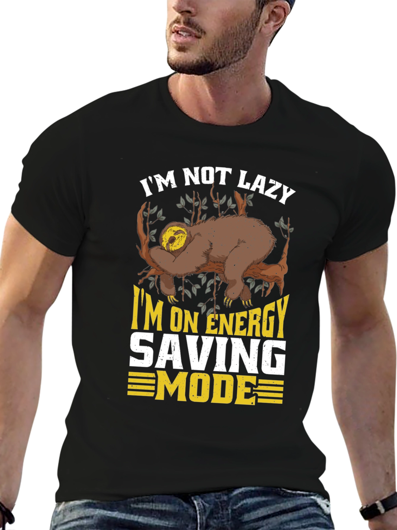 Im Not Lazy Sloth T-Shirt - Energy Saving Mode
