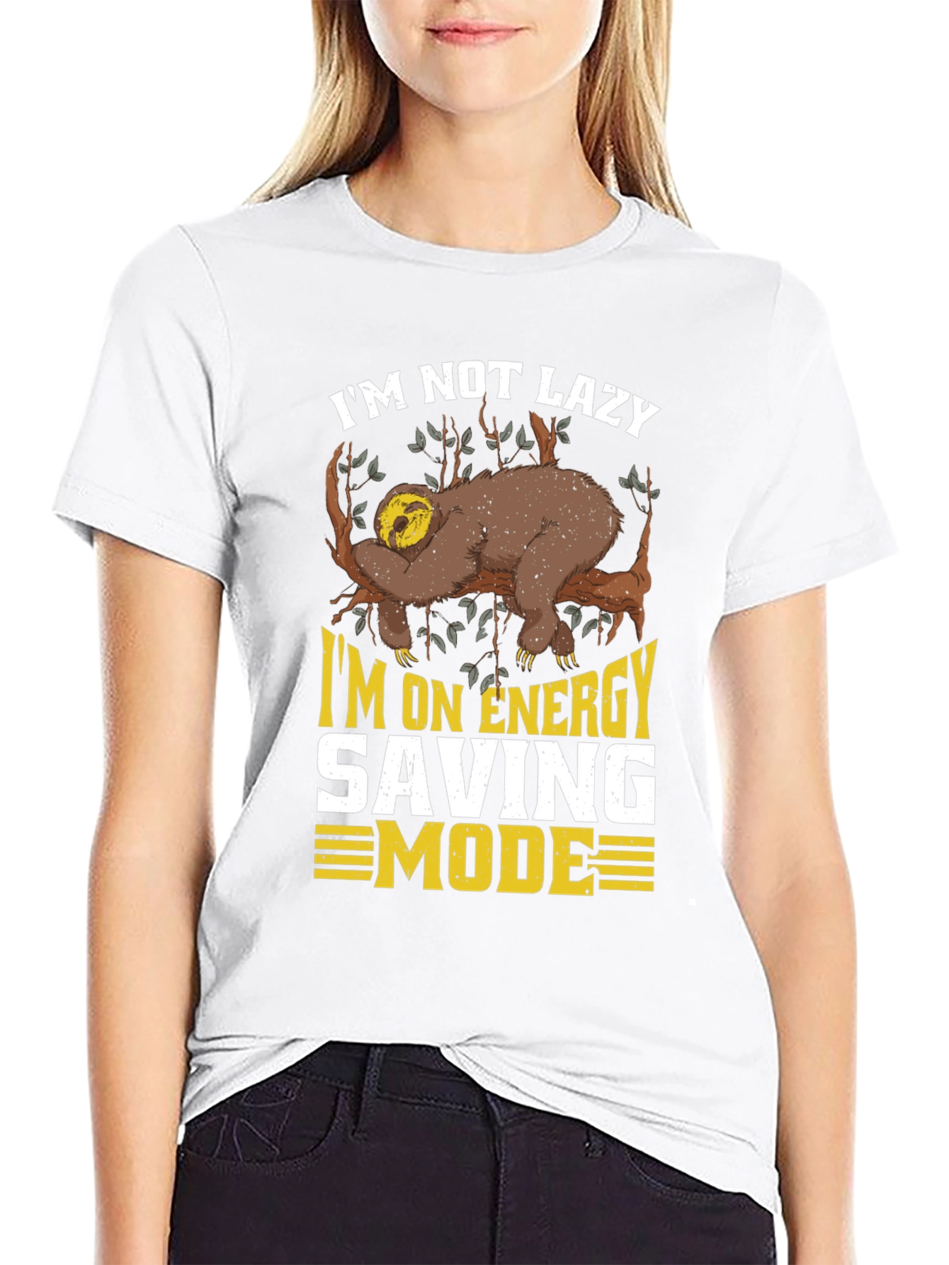 Im Not Lazy Sloth T-Shirt - Energy Saving Mode