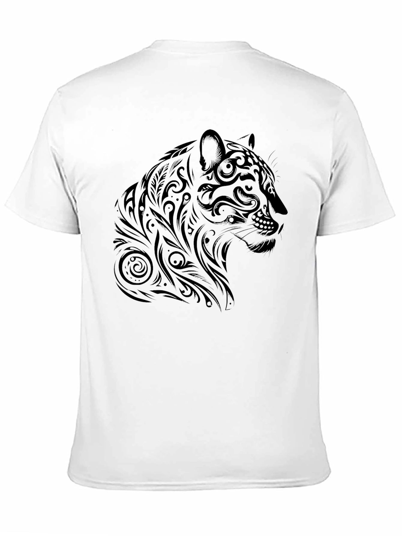 Black Jaguar Graphic Print T-Shirt