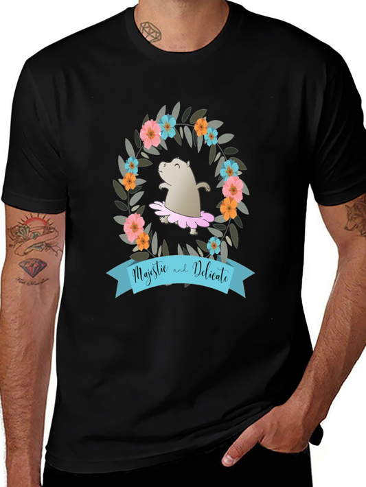 Majestic & Delicate Hippo Tee