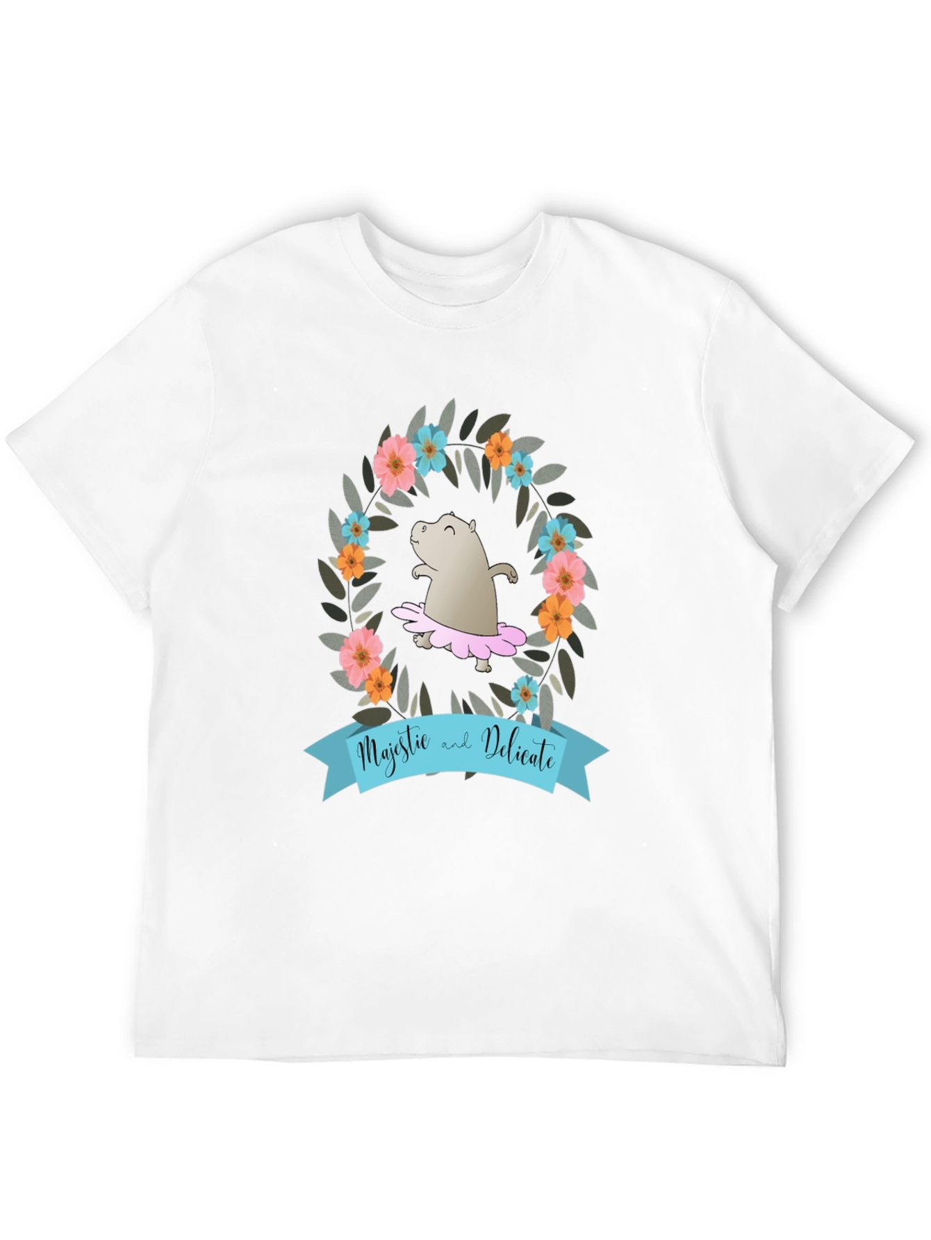Majestic & Delicate Hippo Tee
