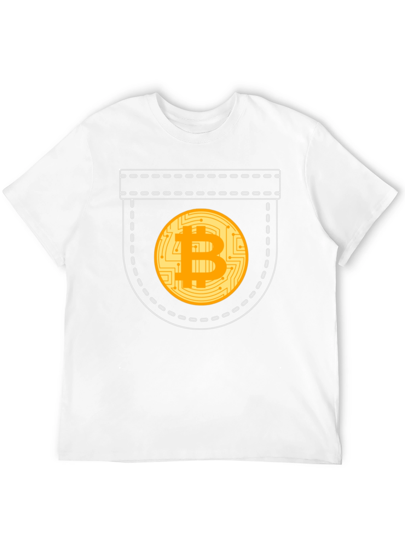 Bitcoin Pocket Graphic T-Shirt - Crypto Currency Tee
