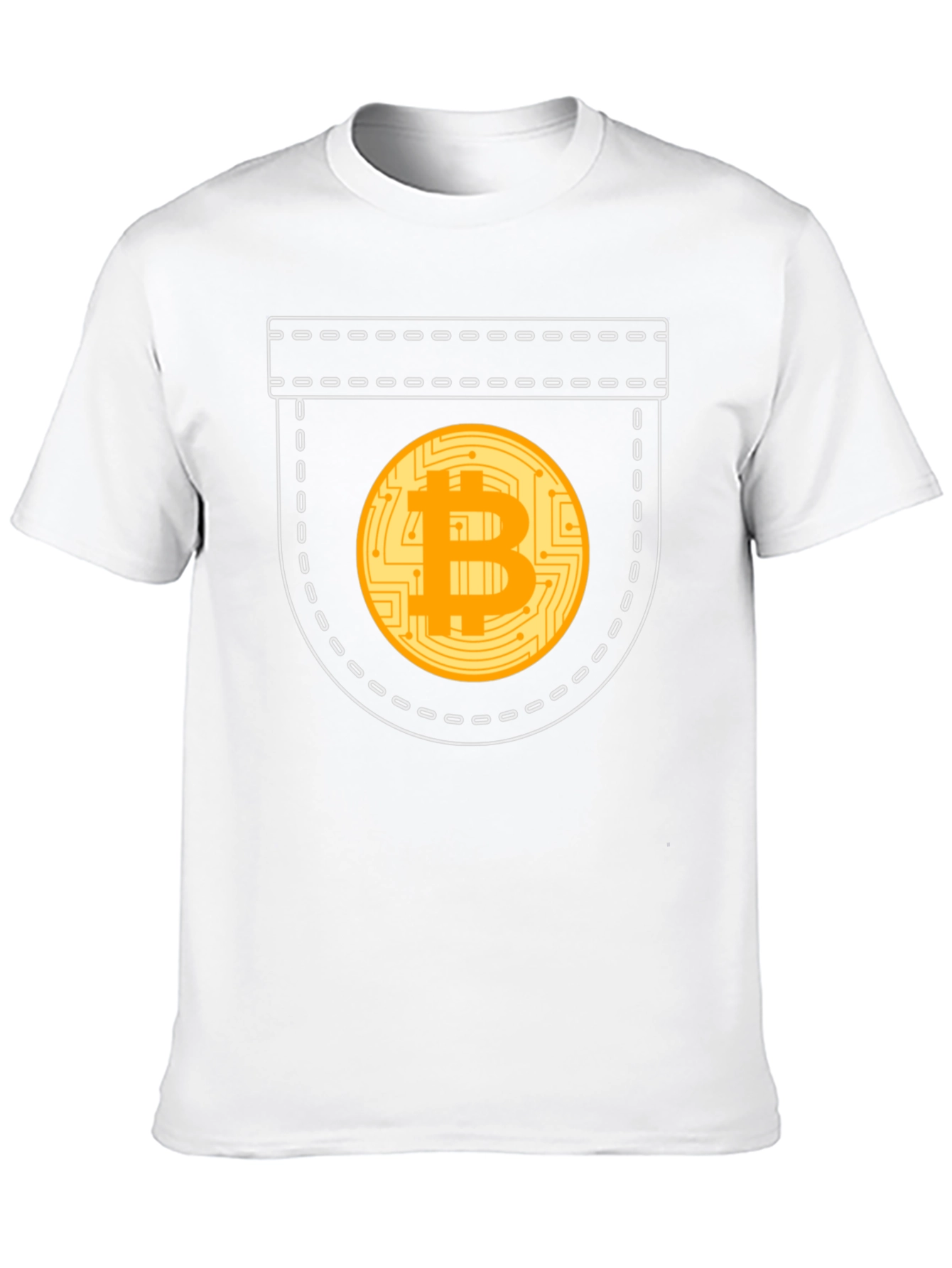 Bitcoin Pocket Graphic T-Shirt - Crypto Currency Tee