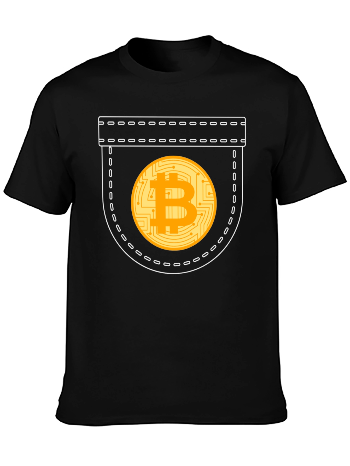 Bitcoin Pocket Graphic T-Shirt - Crypto Currency Tee