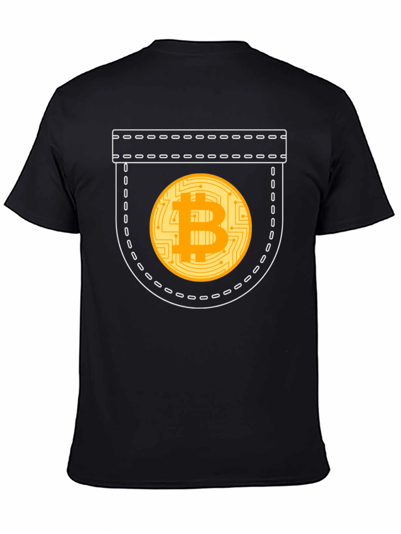 Bitcoin Pocket Graphic T-Shirt - Crypto Currency Tee