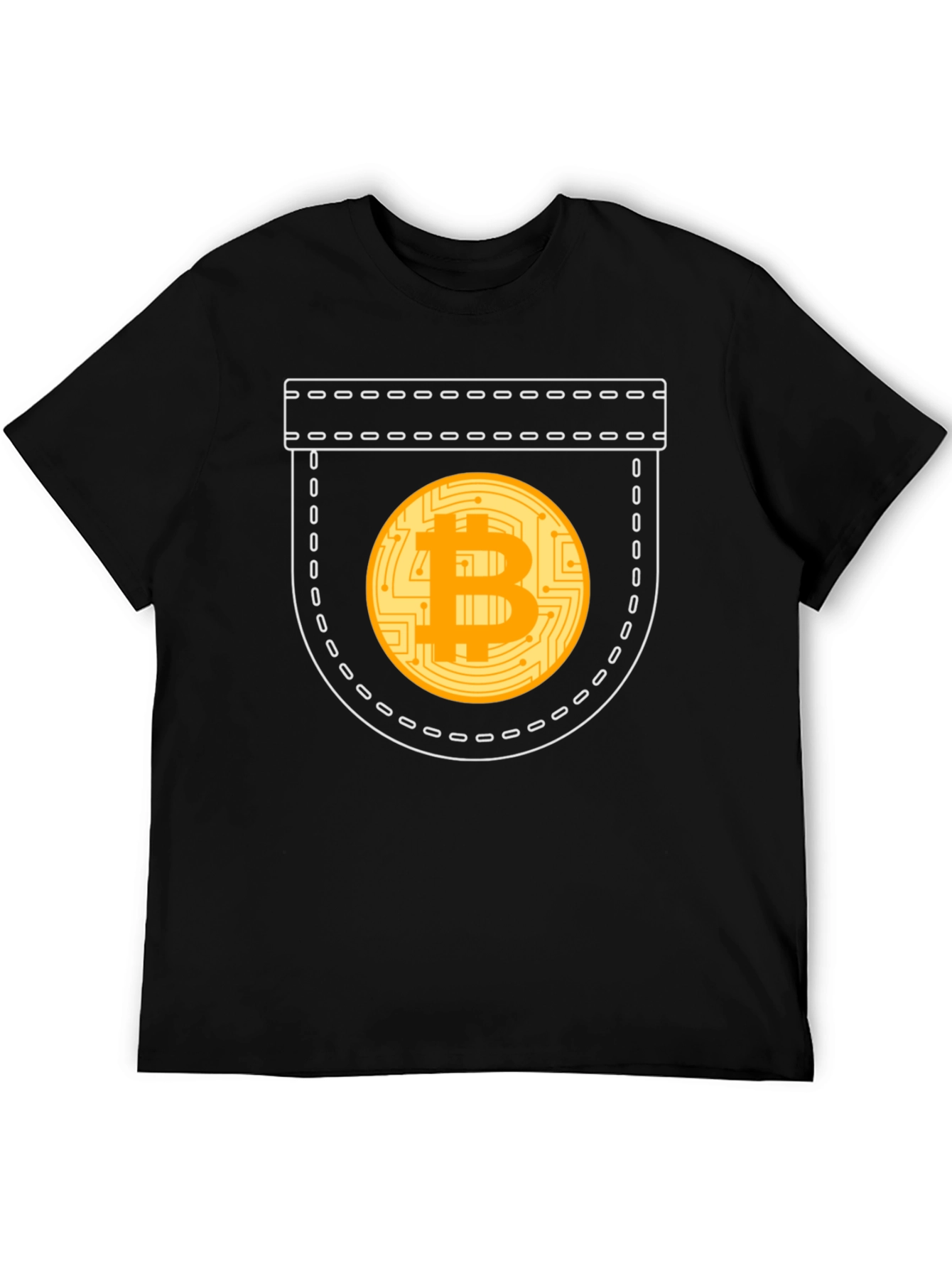Bitcoin Pocket Graphic T-Shirt - Crypto Currency Tee