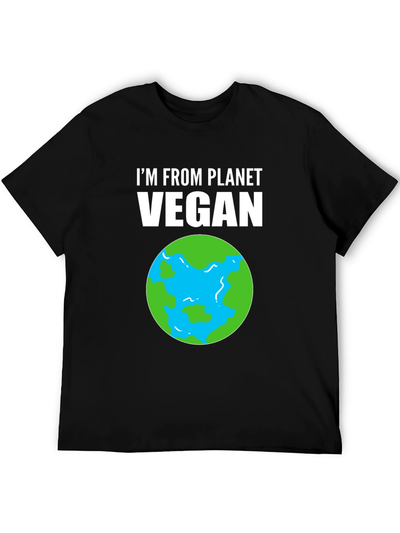 Im From Planet Vegan T-Shirt - Earth Design