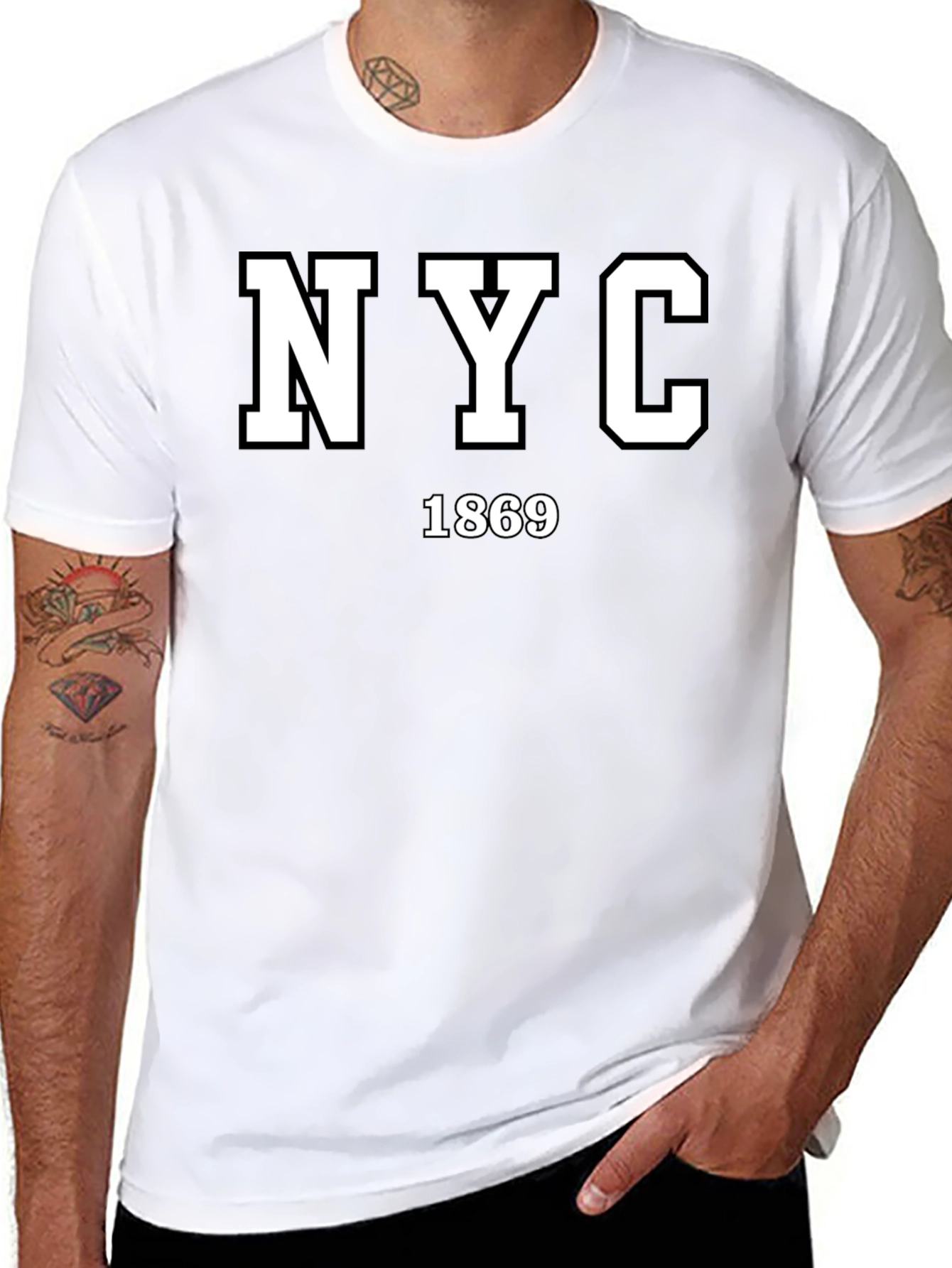 NYC 1869 Black T-Shirt - Classic City Pride