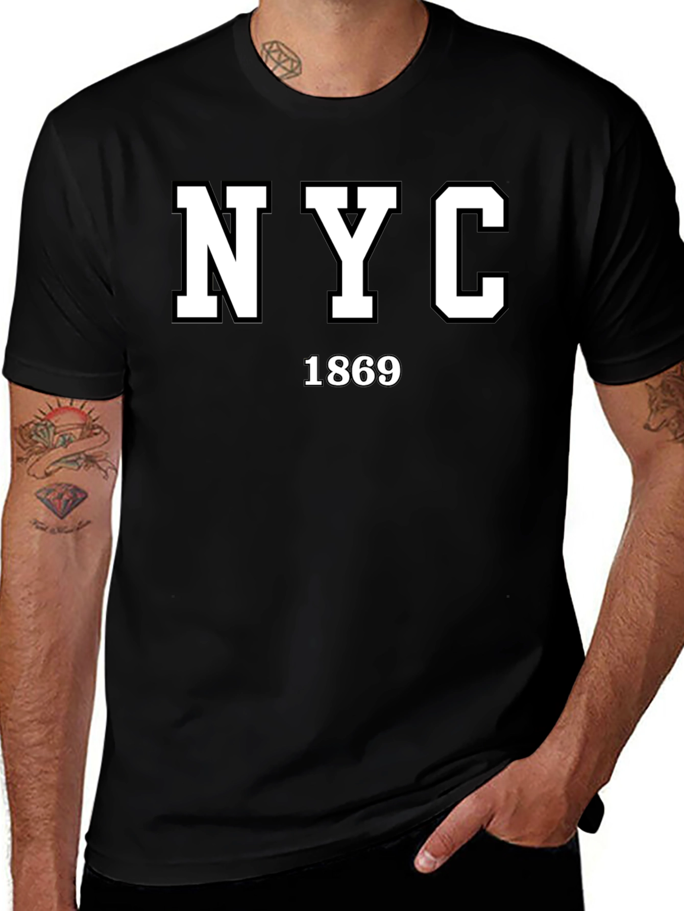 NYC 1869 Black T-Shirt - Classic City Pride