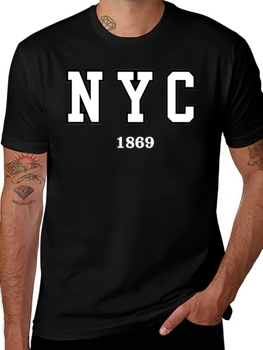 NYC 1869 Black T-Shirt - Classic City Pride