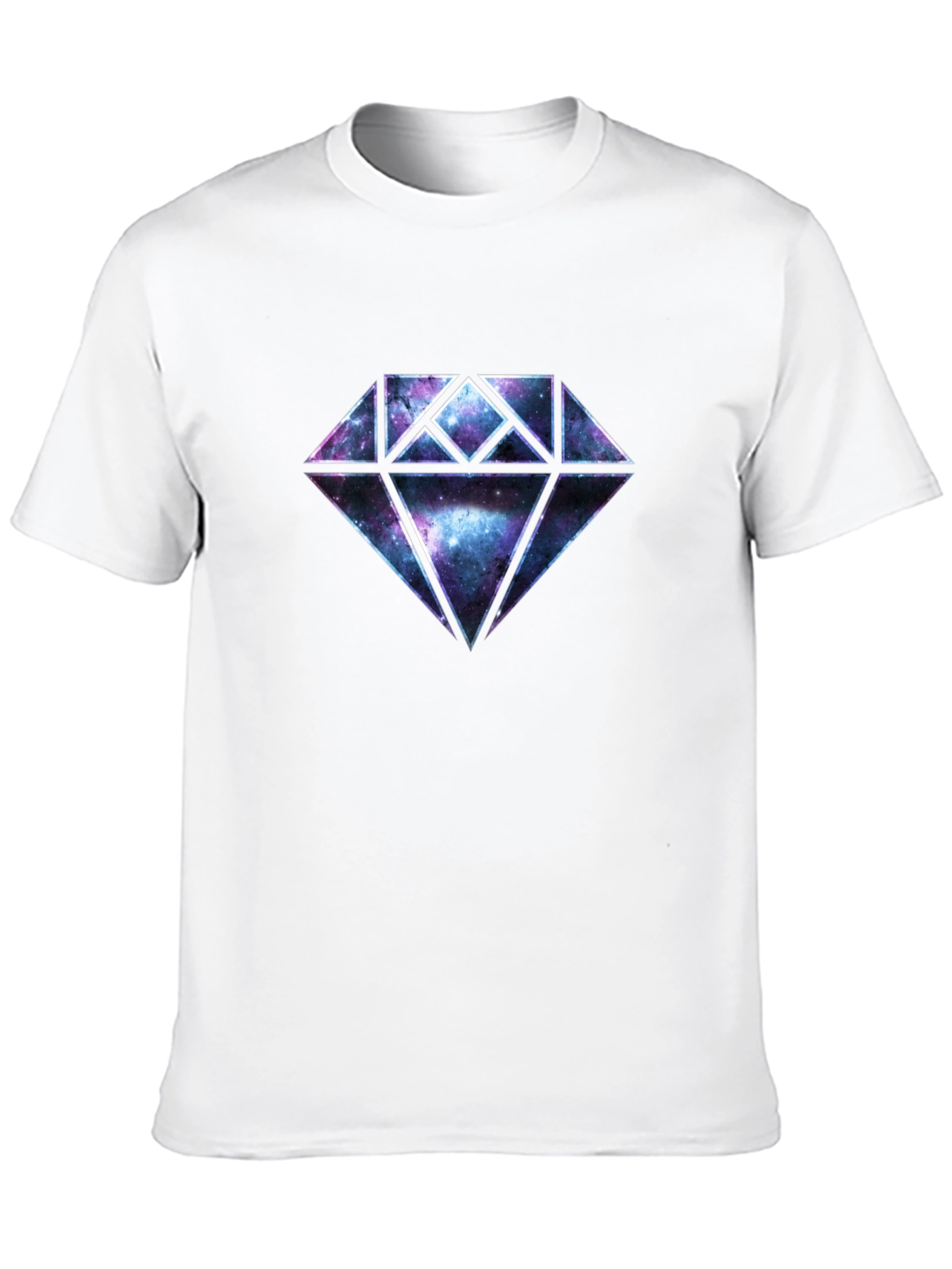 Galaxy Diamond Graphic Black T-Shirt