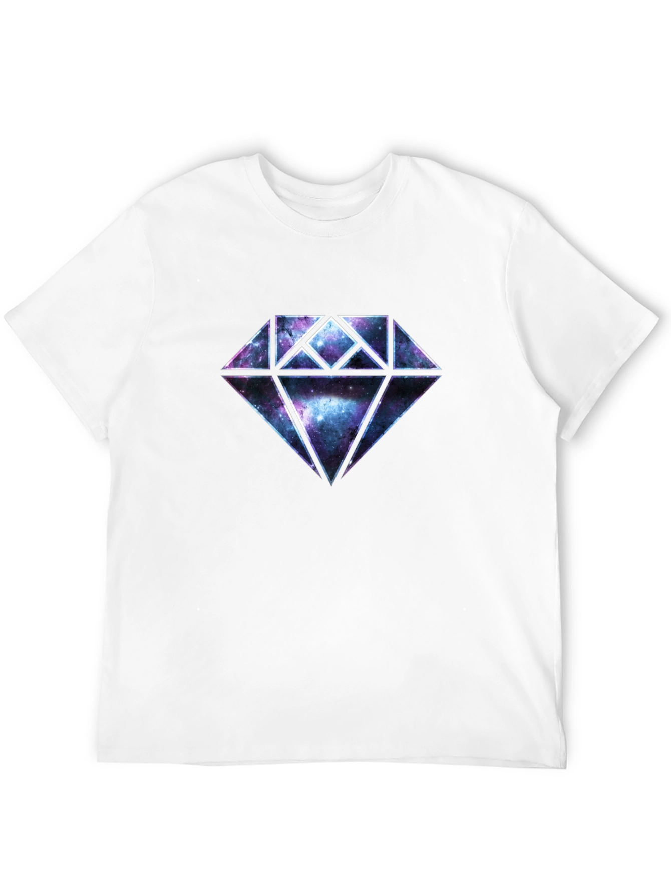 Galaxy Diamond Graphic Black T-Shirt