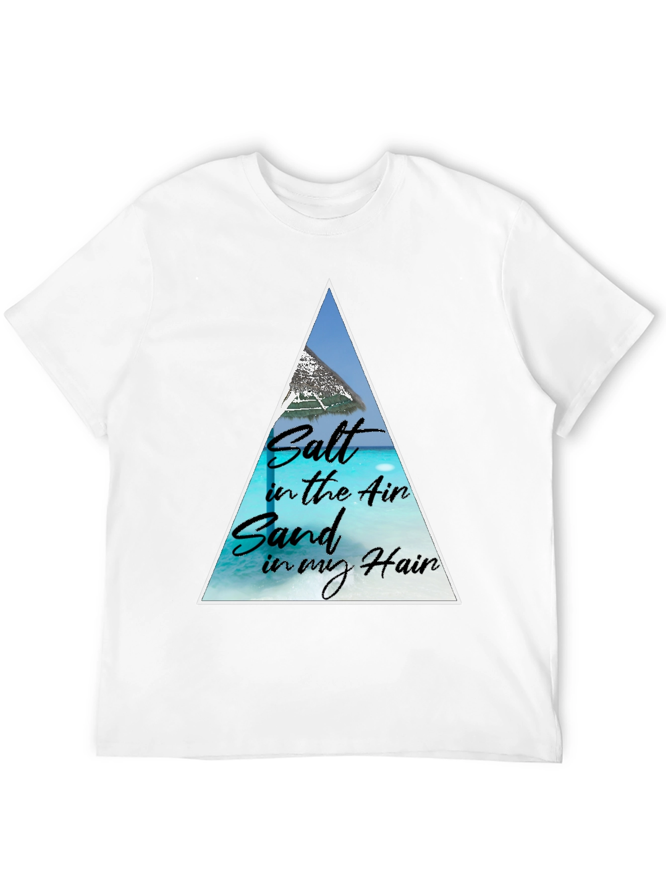 Salt Air Sand Hair Black Graphic Tee