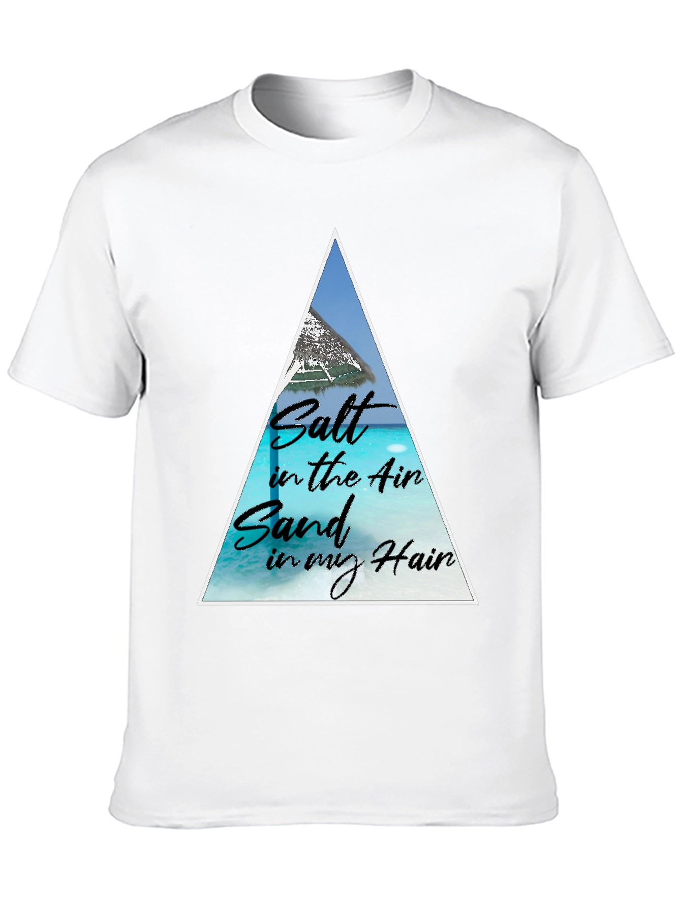 Salt Air Sand Hair Black Graphic Tee