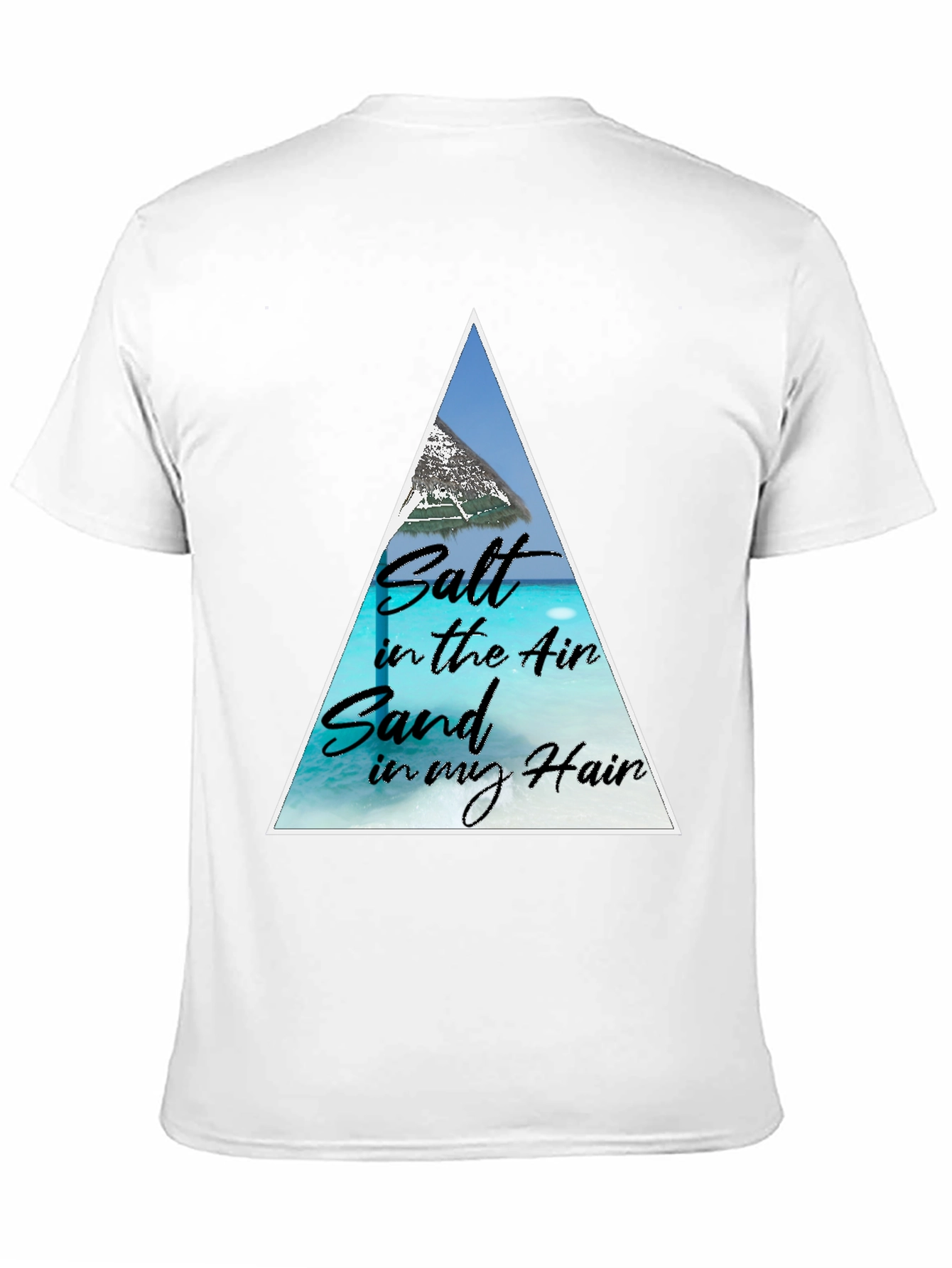 Salt Air Sand Hair Black Graphic Tee